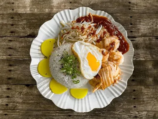 Korean Kimchi Rice Bowl / 韩国泡菜拌饭