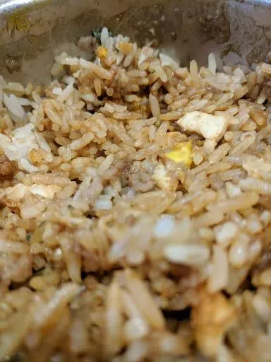 STEAMED RICE WITH PORK AND PRESERVED VEGETABLES