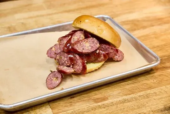 Sliced Sausage Sandwich