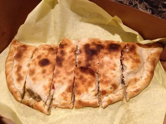 Kafta Hummus Pie (Calzone Style)