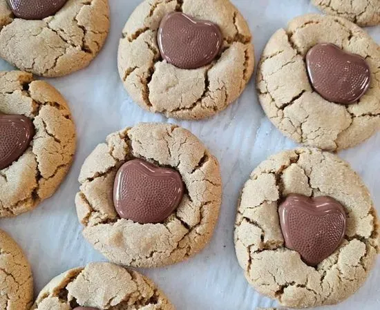 Peanut Butter Cup Valentine's Cookies