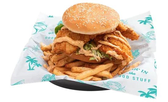 "Sea Monster" Flounder Sandwich