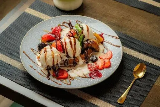 Banana Split Waffles
