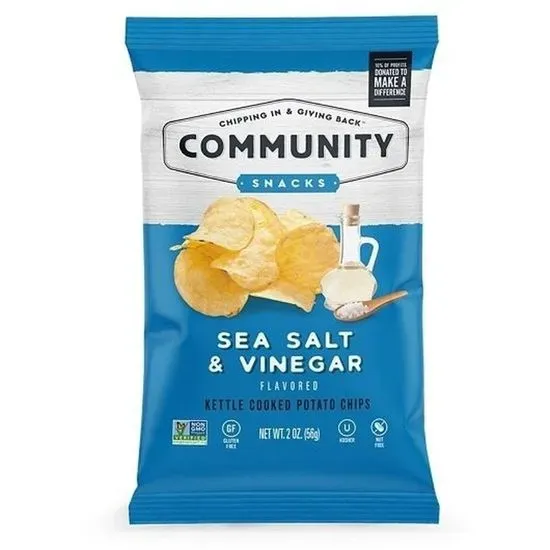Community Snacks Sea Salt & Vinegar Kettle Chips