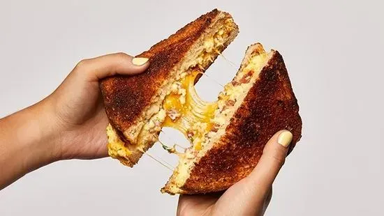 Breakfast Grilled Three Cheese