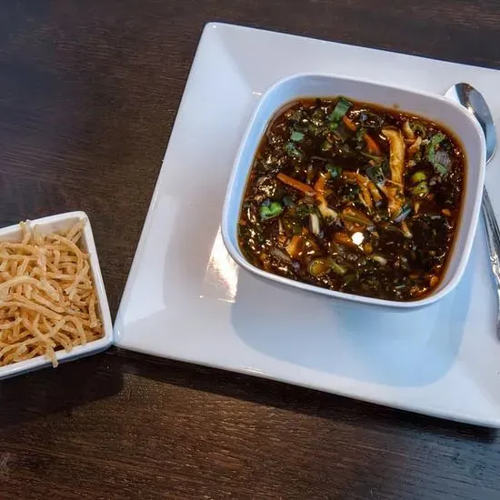 Chicken Manchow Soup ( Served with fried Noodles)