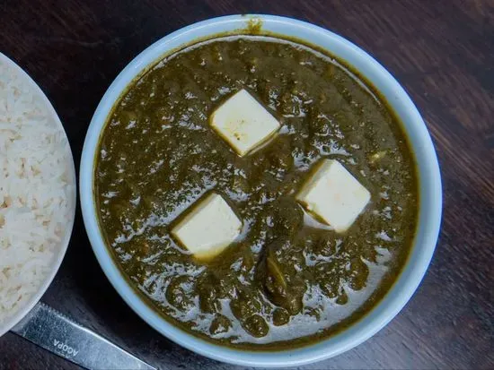 Palak Paneer - Served with Basmati Rice