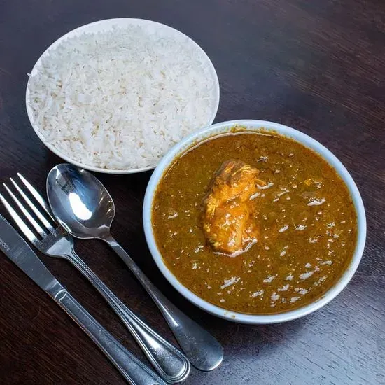 Mutton Saag - Served with Basmati Rice