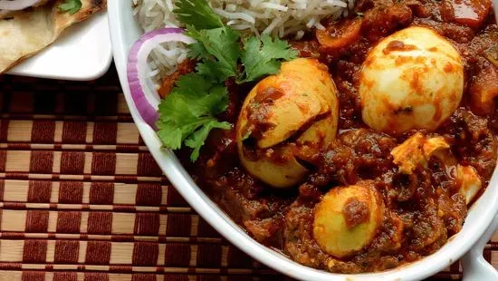 Egg Masala - Served with Basmati Rice