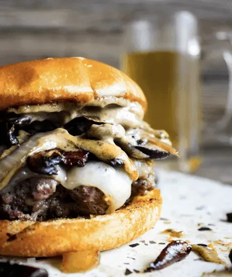 MUSHROOM & ONION BURGER