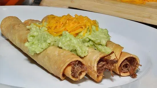 3 Rolled Tacos with Beef
 