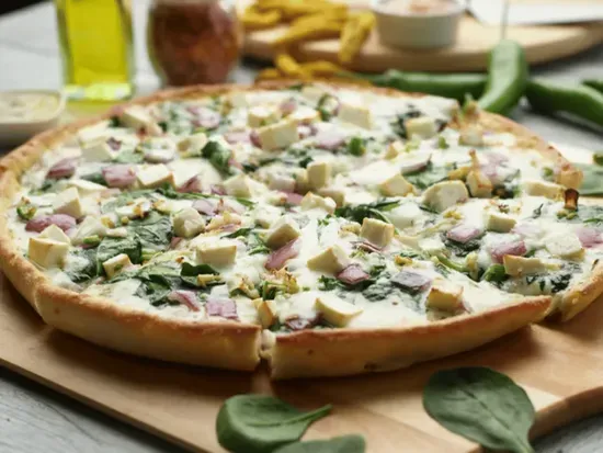 Achari Pesto Paneer Pizza