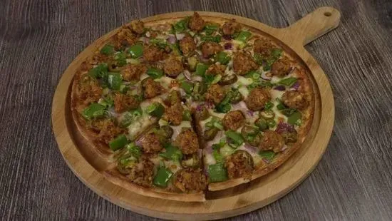 DPC Plant-Based Manchurian Chicken Pizzatwist