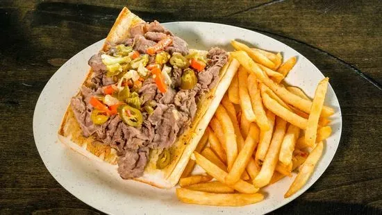 Italian Beef Fries and M. Drink