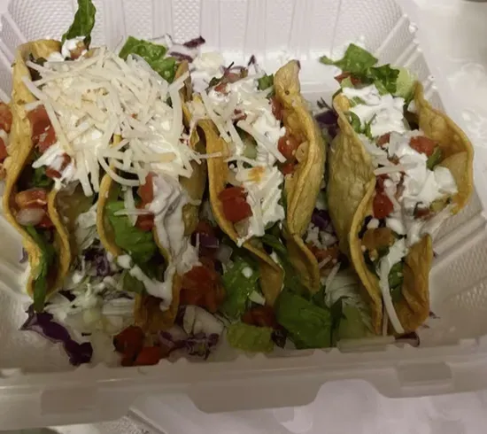 4 Crispy Steak Tacos