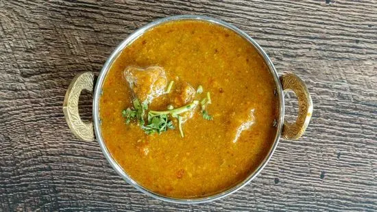 Lamb Curry Dinner includes (Vegetable, Dal, Rice & Naan )