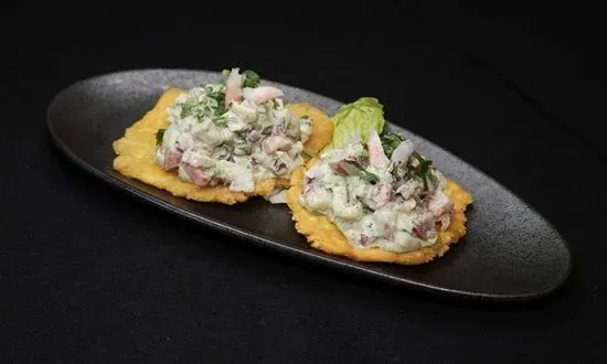 Tostones Con Camarones