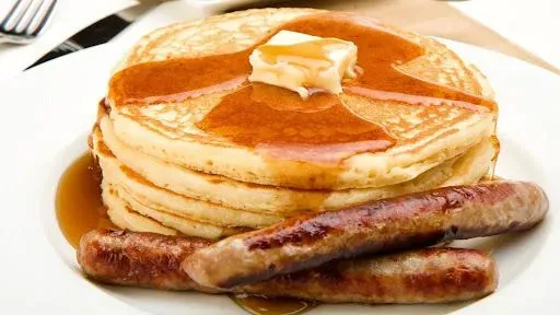 Pancakes With Breakfast\nMeat