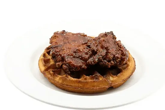 Hot Honey Glazed Fried Chicken & Waffle
