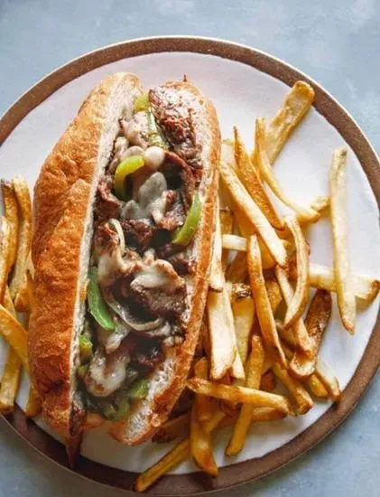 PHILLY CHEESE STEAK sandwich