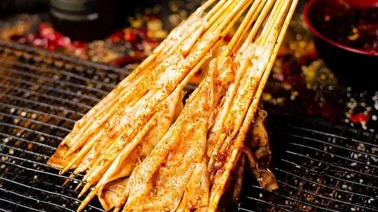 Tofu Skin Skewers (20) 烤豆皮(20串)