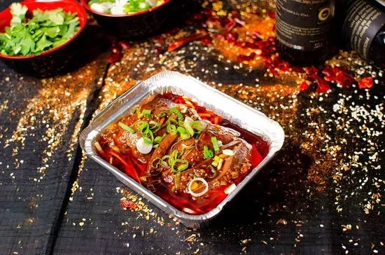 Foil Duck Blood Spicy 红油锡纸鸭血