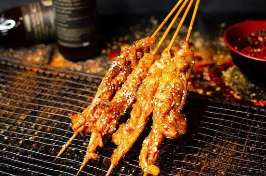 Mini Chicken Skin Skewers(10) 迷你小鸡皮(10)