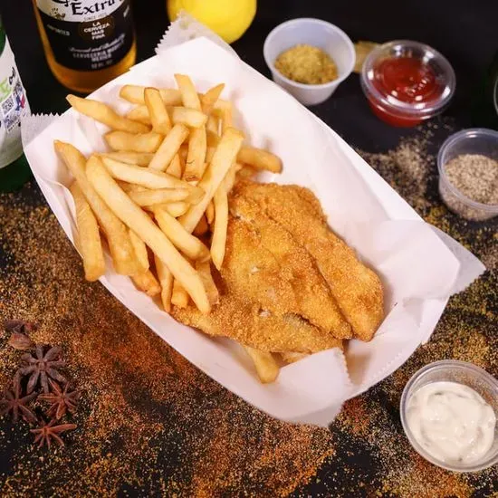 Fried Chicken Tender with French Fries 炸鸡柳套餐