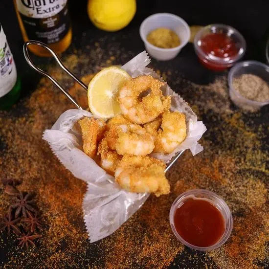 Fried Shrimp (6 Pieces) with French Fries 炸虾(6)套餐