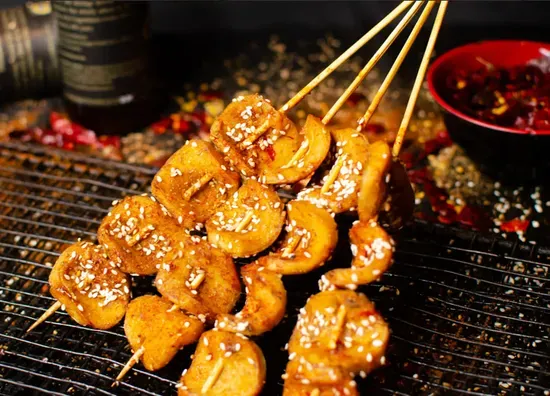 Grilled Gluten Skewer 烤面筋(1)