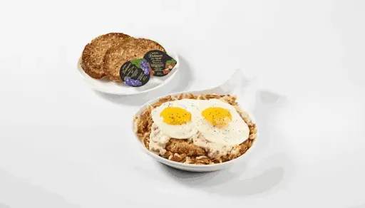 Chicken-Fried Steak & Eggs Skillet