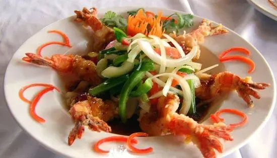 28. Prawns In Chili Sauce