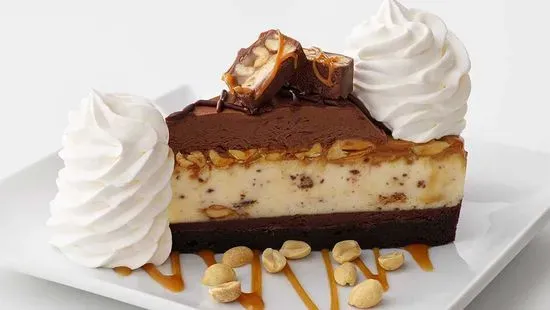 Chocolate Caramelicious Cheesecake Made with Snickers®