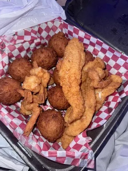 White Fish & Shrimp Fried