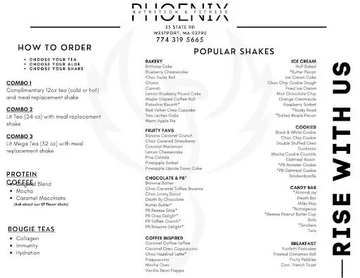 SHAKE MENU