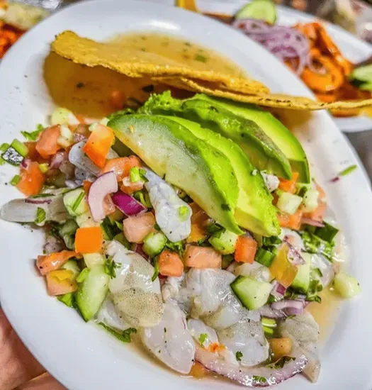 Tostada de camaron