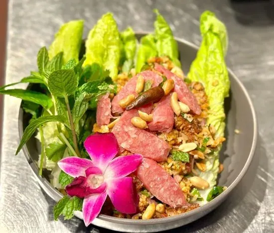 "Nam kao" crispy rice salad