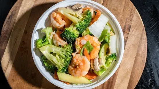 D4. Shrimp with Mixed Vegetables