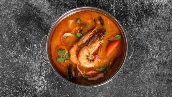 Hot Pot Seafood Tom Yum