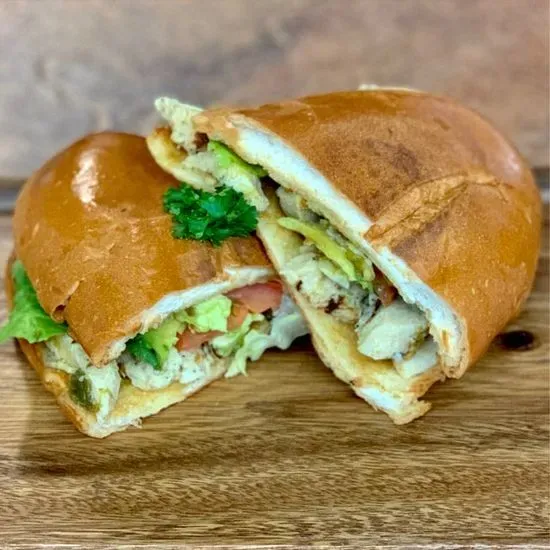 Green Chile Chicken Torta
