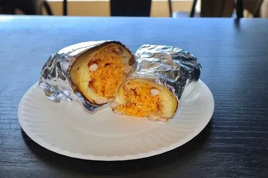 Beans, Rice, and Cheese Burrito