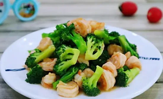 D16. Broccoli Shrimp 芥兰虾