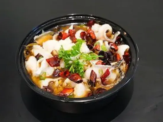 T6. Spicy Boiled Black Fish Fillet 水煮黑鱼片