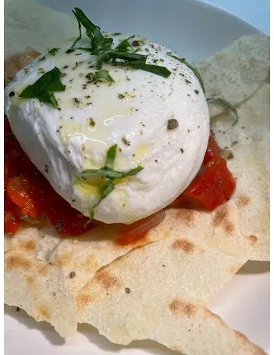 FRESH BURRATA With Peperonata