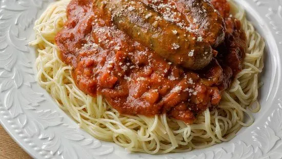 Spaghetti with Italian Sausage Dinner