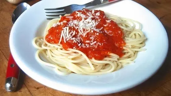 Spaghetti with Tomato or Marinara Sauce Dinner