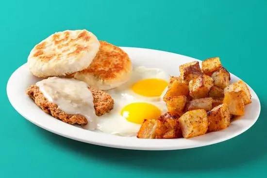 Chicken-Fried Steak & Eggs