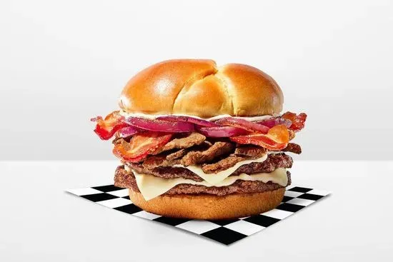 Double Bacon Philly Burger