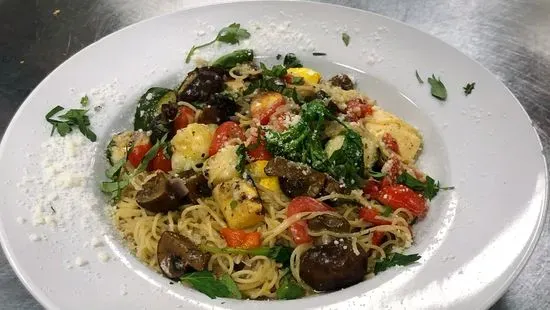 Spaghetti Primavera (GF Sauce)