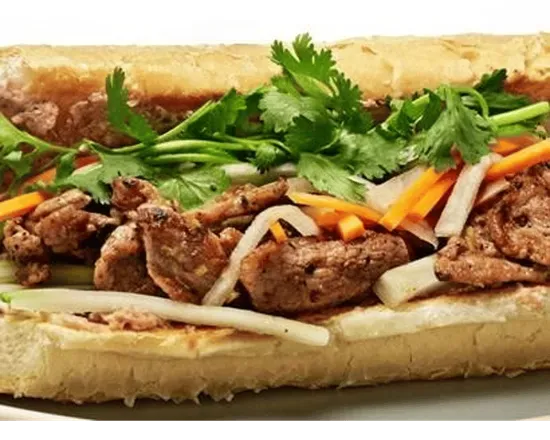 Lemongrass flank steak Banh Mi